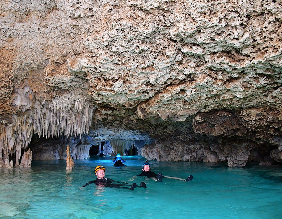 Rio Secreto caving Riviera Maya