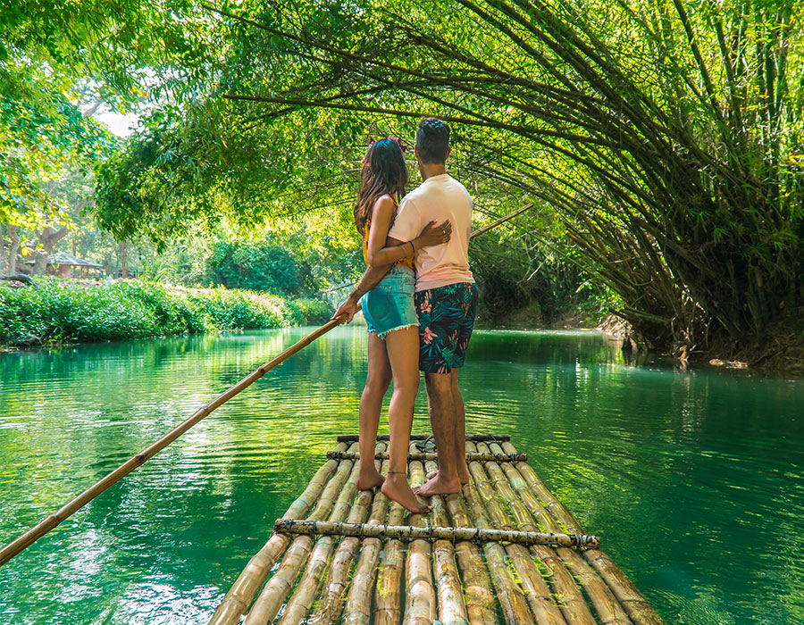 Rafting in Jamaica