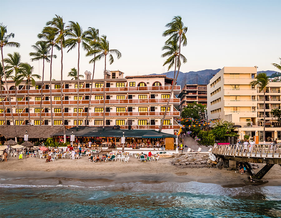 Resort on beach in Puerto Vallarta